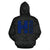 Polynesian Suffer Kanaka Warrior Hawaii Zip Hoodie Blue - Polynesian Pride