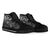 Samoa Polynesian High Top Shoes - White Turtle Flowing - Polynesian Pride