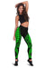 Niue Women Leggings Polynesian Pattern Green - Polynesian Pride