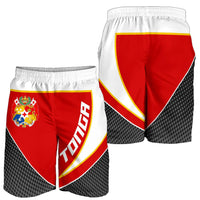 Tonga Flag Spine Men Short - Polynesian Pride