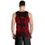 Papua New Guinea Polynesian Men Tank Top Map Red - Polynesian Pride