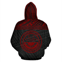 Federated States of Micronesia All Over Hoodie Red Style - Polynesian Pride