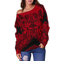 Polynesian Women's Off Shoulder Sweater 25 - Polynesian Pride