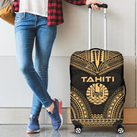 Tahiti Polynesian Chief Luggage Cover - Gold Version - Polynesian Pride
