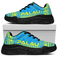 Palau Chunky Sneakers - Polynesian Chief Flag Version - Polynesian Pride