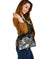 Custom Personalised Chuuk Shoulder Handbag - Humpback Whale with Tropical Flowers (White) - Polynesian Pride