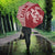Guam Umbrella Turtle Coat of Arms Polynesian Pattern White Red - Polynesian Pride