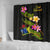 Cook Islands Polynesian Shower Curtain - Plumeria Tribal - Polynesian Pride