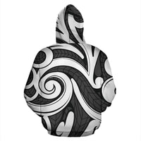Hawaii Hoodie Polynesian Maori Ethnic Ornament Gray Pullover - Polynesian Pride