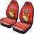Tonga Car Seat Covers - Tonga Coat Of Arms Tribal - K4 Universal Fit Red - Polynesian Pride