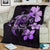 Hibiscus Plumeria Mix Polynesian Pink Turtle Premium Blanket - Polynesian Pride