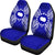 Cook Islands Car Seat Cover - Cook Islands FLag Map Blue - Polynesian Pride