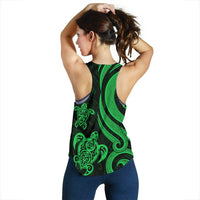 Palau Women's Racerback Tank - Green Tentacle Turlte - Polynesian Pride