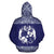 Tonga All Over Zip up Hoodie Polynesian Purple and White - Polynesian Pride