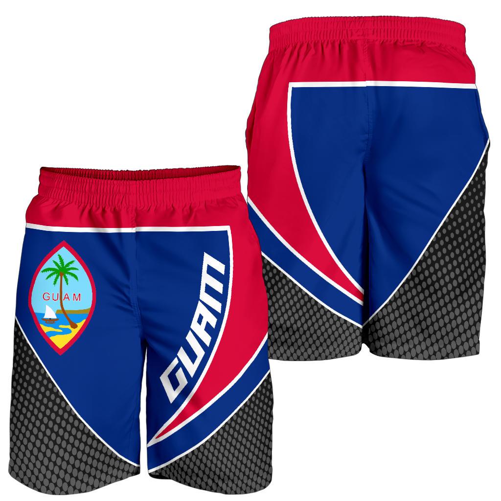 Guam Flag Spine Men Short - Polynesian Pride
