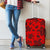 Polynesian Turtle Palm And Sea Pebbles Red Luggage Covers Red - Polynesian Pride
