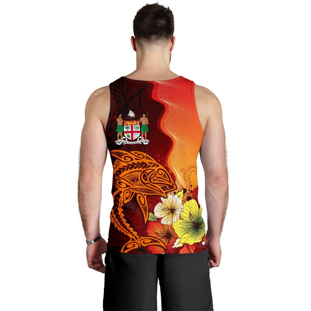 Fiji Men Tank Top - Tribal Tuna Fish - Polynesian Pride