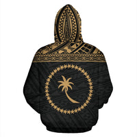 Chuuk State All Over Hoodie Gold Version - Polynesian Pride