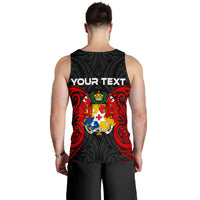 Tonga Polynesian Custom Personalised Men's Tank Top - Tongan Spirit - Polynesian Pride