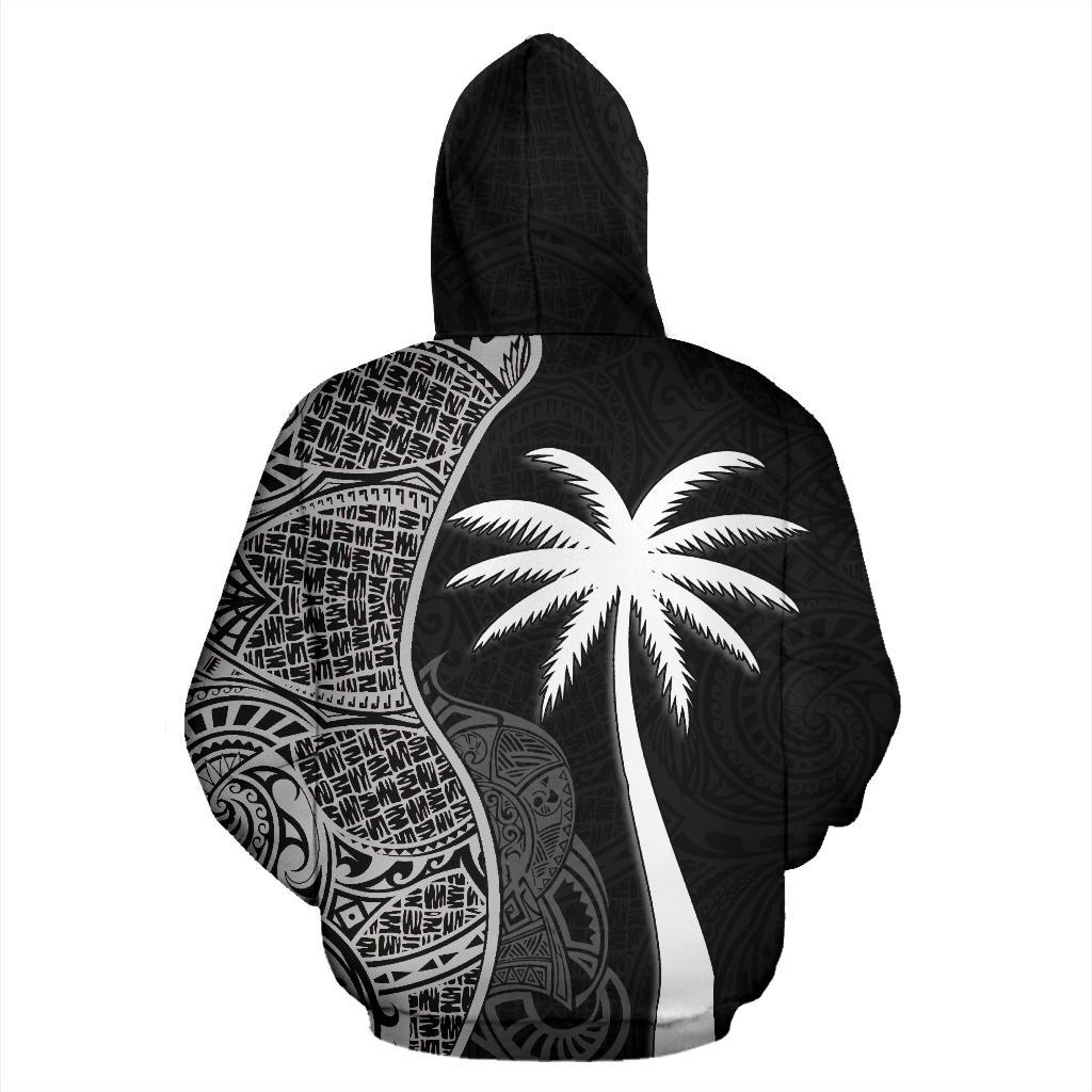Federated States of Micronesia Polynesian Custom Hoodie Coconut Black - Polynesian Pride
