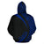 Samoa Polynesian Hoodie Circle Style Blue Color - Polynesian Pride