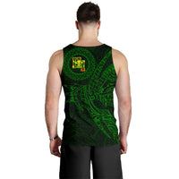 Hawaii Tank Top Polynesian Kanaka Map Hawaiian Men's Tank Top - Green Kanaka - TT Style - Polynesian Pride