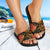 Tahiti Slide Sandals - Gold Plumeria - Polynesian Pride