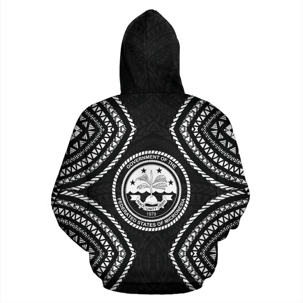 Federated States of Micronesia Hoodie Micronesia Black Warrior Style - Polynesian Pride