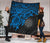 Northern Mariana Islands Polynesian Premium Quilt - Northern Mariana Islands Seal & Blue Turtle Hibiscus - Polynesian Pride