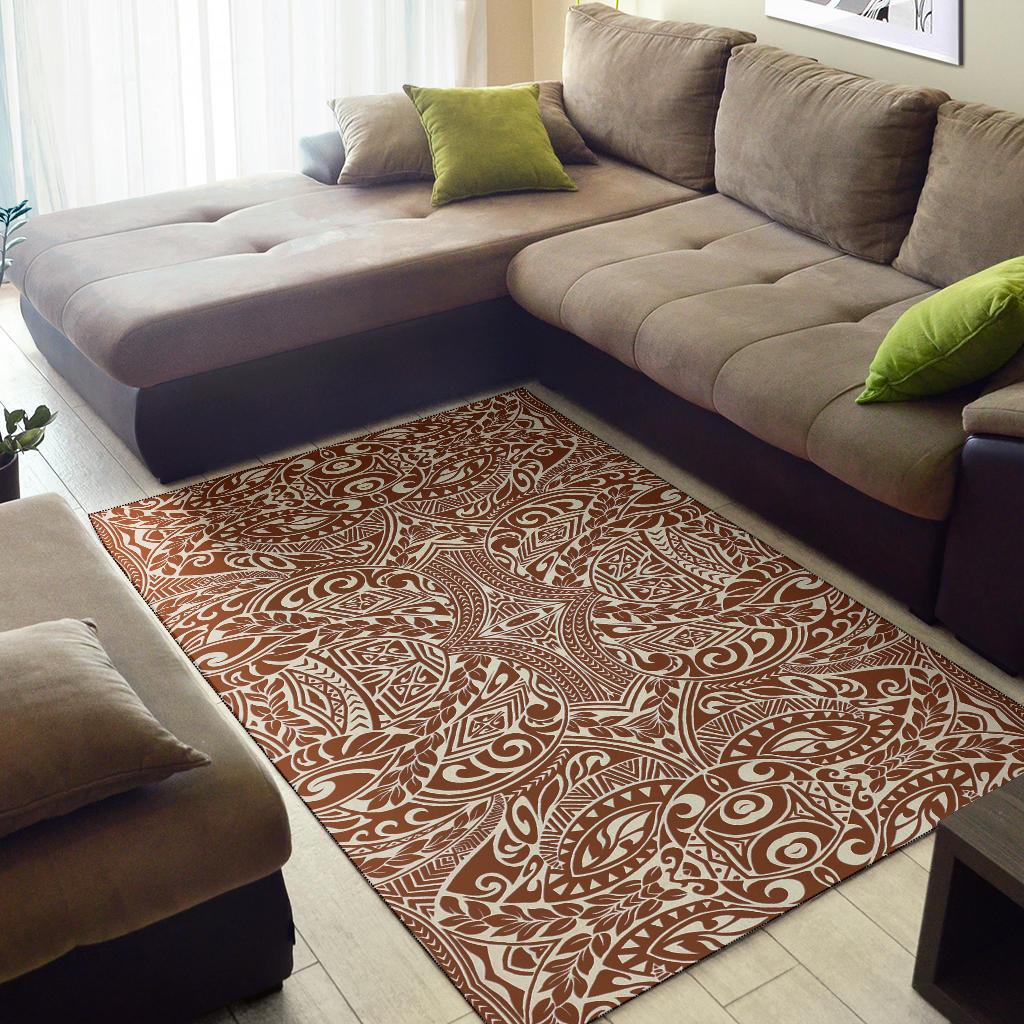 Polynesian Brown Area Rug - Polynesian Pride