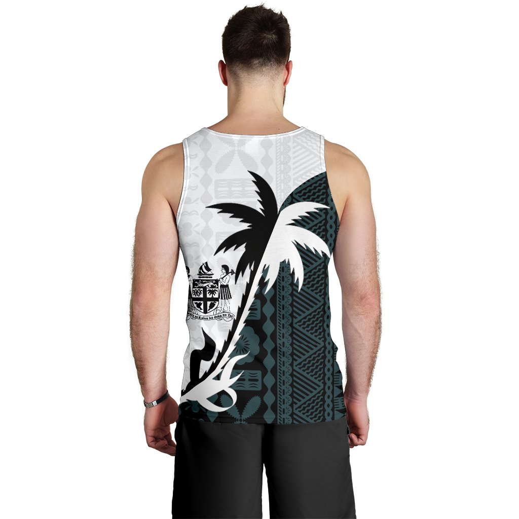 Fiji Coconut Tree Men's Tank Top K4 - Polynesian Pride