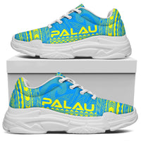 Palau Chunky Sneakers - Polynesian Chief Flag Version - Polynesian Pride