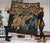 Tonga Polynesian Premium Quilts - Tonga Coat Of Arms & Golden Turtle Hibiscus - Polynesian Pride