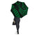 Seal Of Hawaii Polynesian Umbrella Green - Circle Style - Polynesian Pride