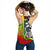 Pohnpei Micronesia Women's Racerback Tank Reggae - Turtle With Hook - Polynesian Pride