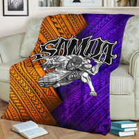 Samoa Premium Blanket - Warrior Style Polynesian Patterns White - Polynesian Pride