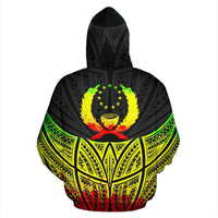 Pohnpei Polynesian Custom Hoodie Reggae Pride Map nd Seal - Polynesian Pride