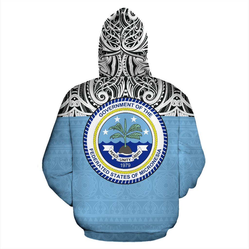 Pohnpei All Over Hoodie Polynesian Hoodie Style - Polynesian Pride