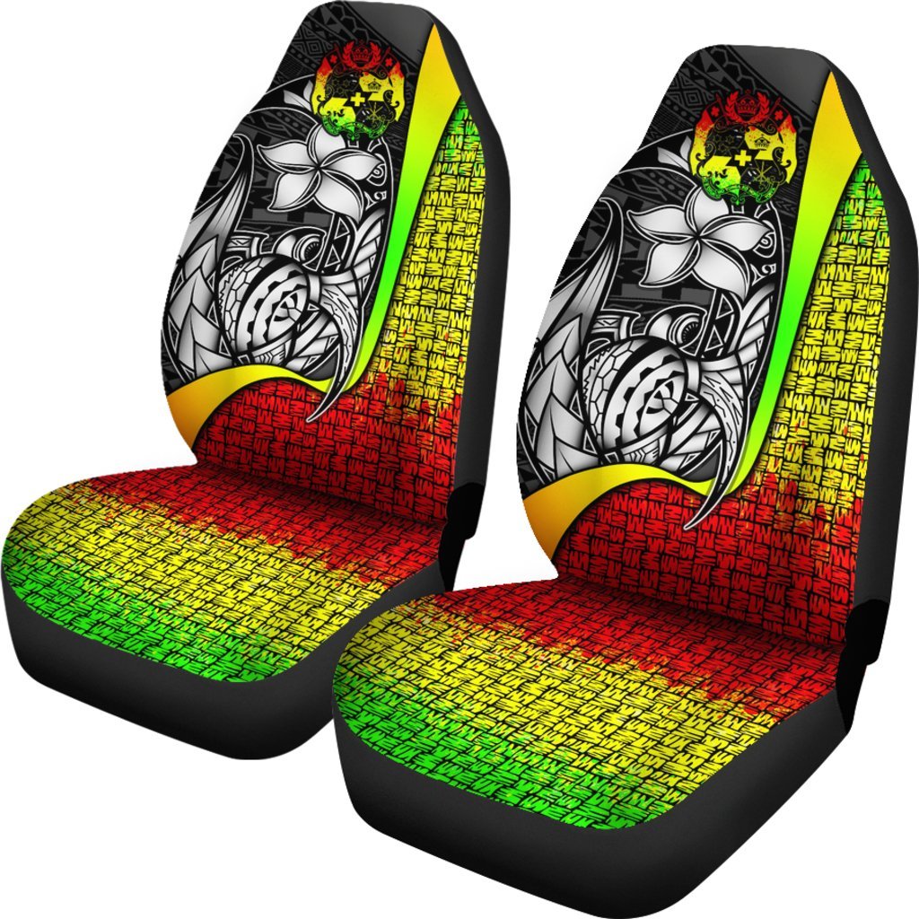 Tonga Polynesian Car Seat Covers Reggae - Turtle With Hook - Polynesian Pride