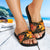 Wallis and Futuna Slide Sandals - Gold Plumeria - Polynesian Pride