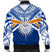 Marshall Islands Rugby Men Bomber Jacket Forever - Polynesian Pride