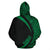 Kanaka Hawaii Map Green Polynesian Hoodie Circle Style - Polynesian Pride