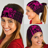 Hawaii King Kanaka Kakau Bandana 3 - Pack - Pink - Polynesian Pride