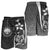 Federated States of Micronesia Men's Shorts White - Turtle With Hook - Polynesian Pride
