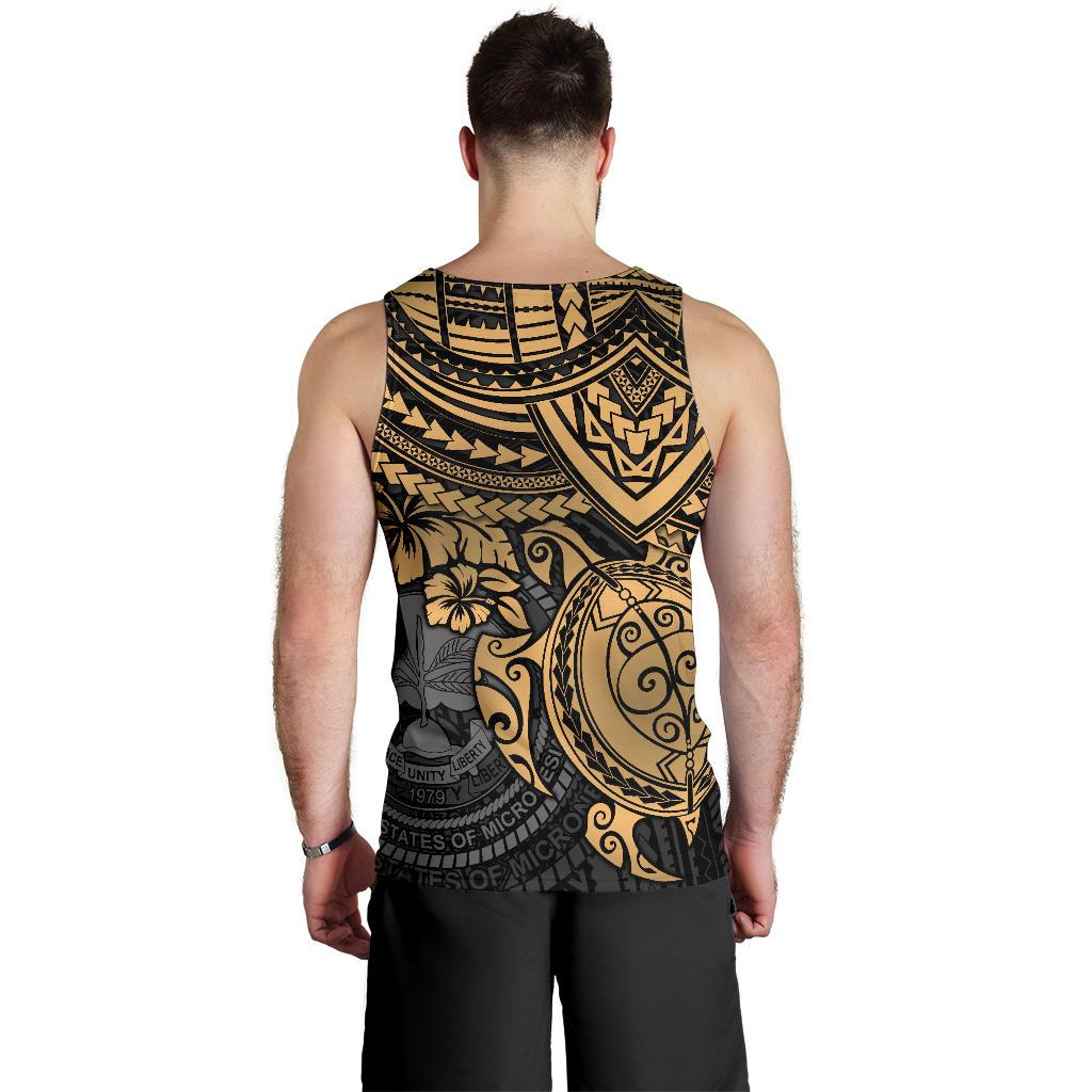 Federated States Of Micronesia Men's Tank - Golden Turtle - Polynesian Pride