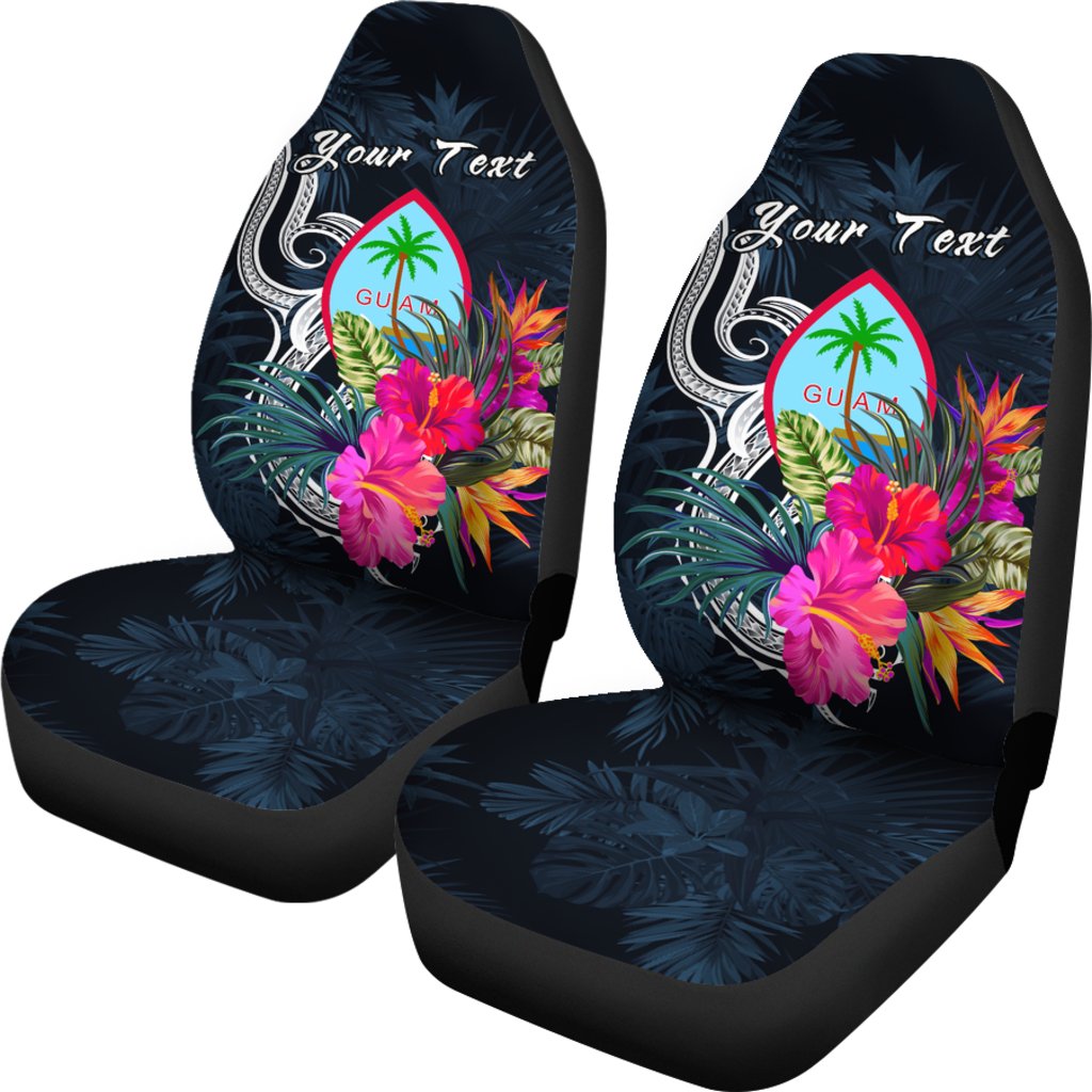 Guam Polynesian Custom Personalised Car Seat Covers - Tropical Flower - Polynesian Pride