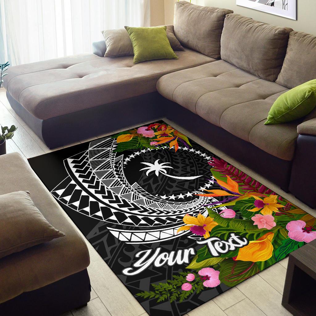 Chuuk State Area Rug - Custom Personalised Seal Spiral Polynesian Patterns - Polynesian Pride