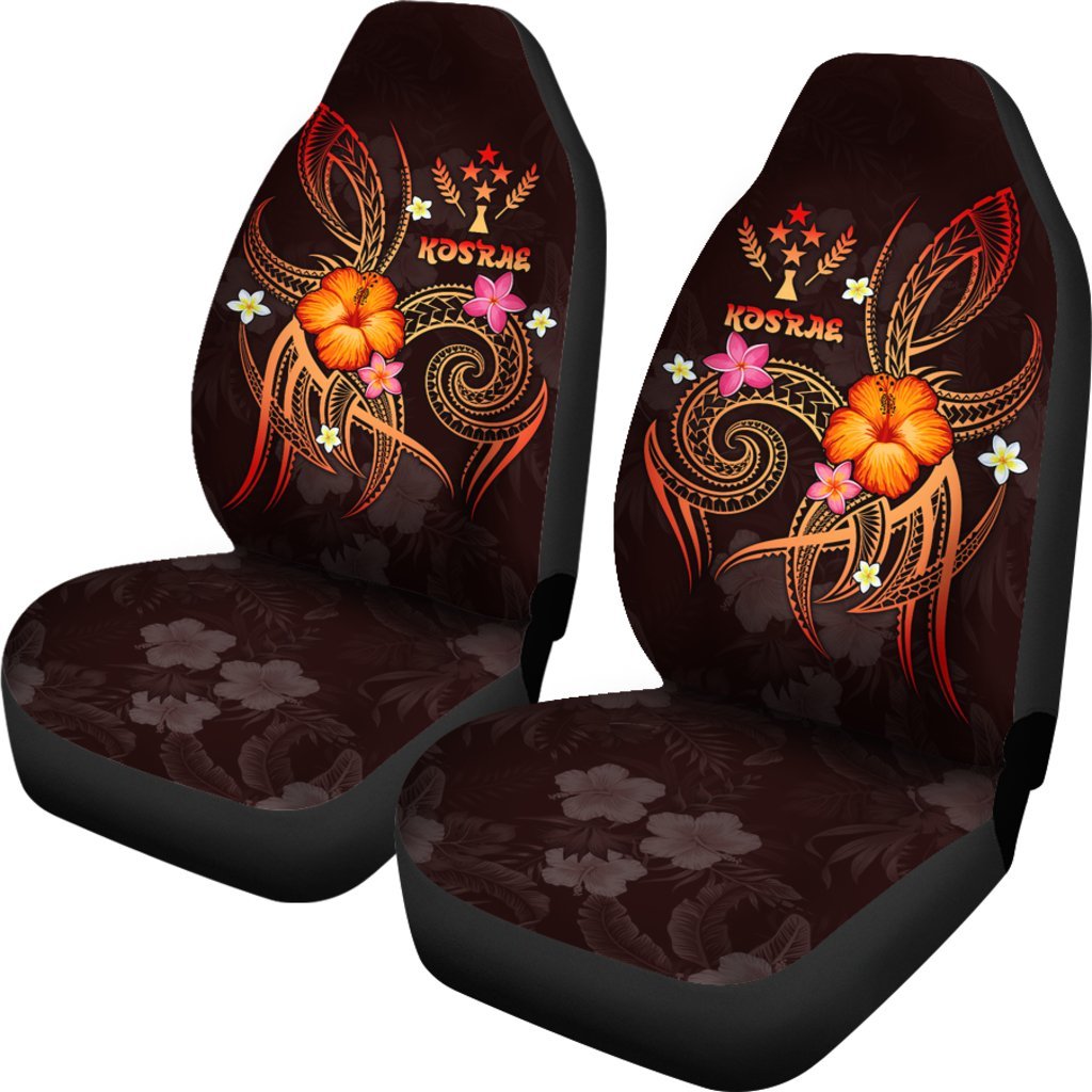 Kosrae Polynesian Car Seat Covers - Legend of Kosrae (Red) - Polynesian Pride
