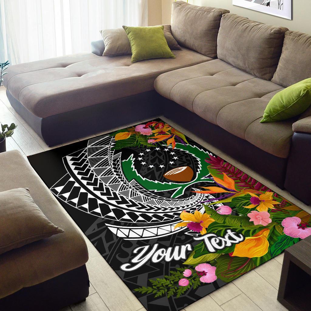 Pohnpei State Area Rug - Custom Personalised Seal Spiral Polynesian Patterns - Polynesian Pride