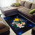Papua New Guinea Polynesian Area Rug - Turtle With Plumeria Flowers - Polynesian Pride